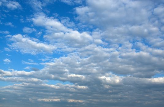 Blue sky with clouds