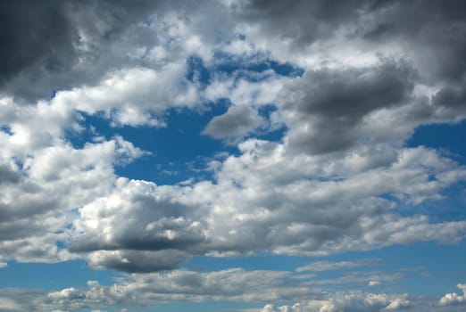 Blue sky with clouds