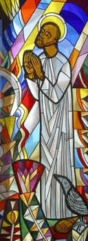 Saint Elijah, stained glass
