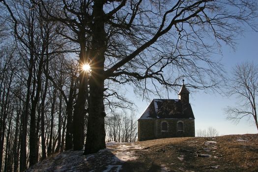 Beautiful small rural church in Croatia