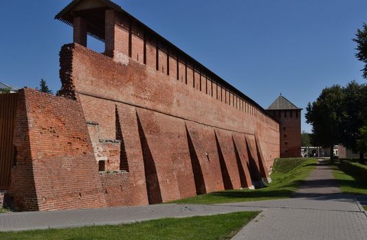 It’s the wall of the ancient Kremlin in Kolomna – little town that’s located 71  miles southeast from Moscow, Russia