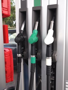 three
distributors on station of fuels