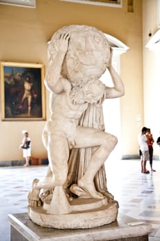 2dn century AD copy of Atlante Farnese statue