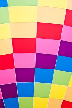 During a sunny day it's easy to observe these vivid colors on a fire balloon