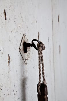 More than one hundred years old for this key and this door, Italy, Asti town