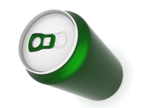 Image sealed aluminum can with a drink