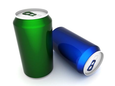 Image sealed aluminum can with a drink