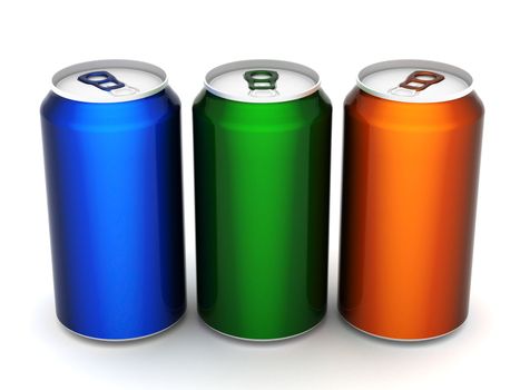 Image sealed aluminum can with a drink
