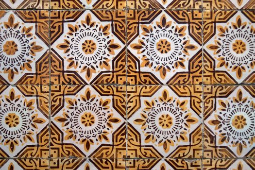 Detail of Portuguese glazed tiles.