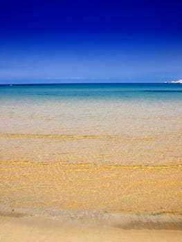 Beautiful Mediterranean beach on the island of Malta