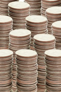 Stacks of coins