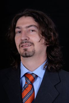 young business man portrait on white background