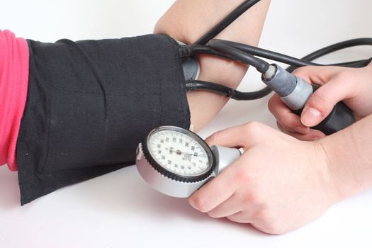 The control of work of heart - measurement of a blood pressure