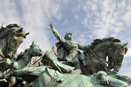 Civil War Soldier Statue in Washington DC