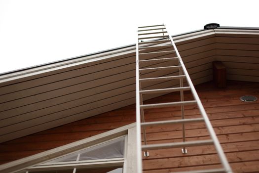 ladder in sky close up