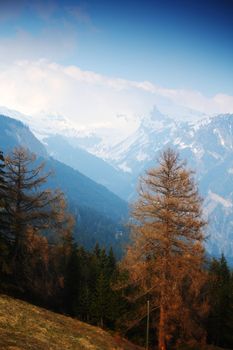 spring alps mountains scene background