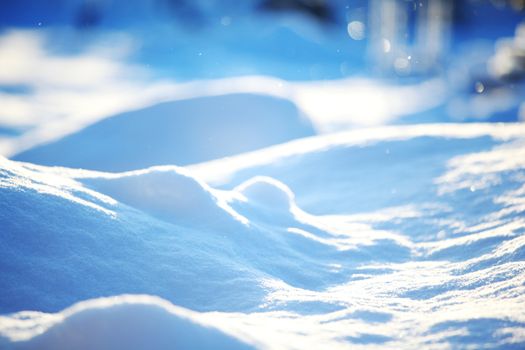 snow background close up
