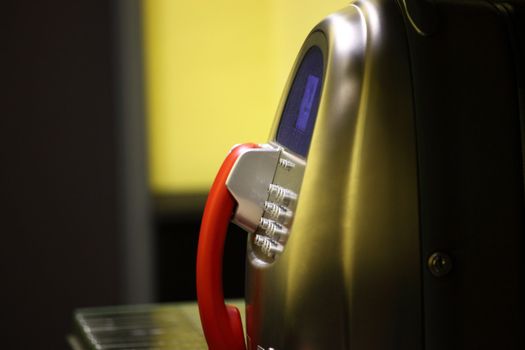 handset close up background in dof