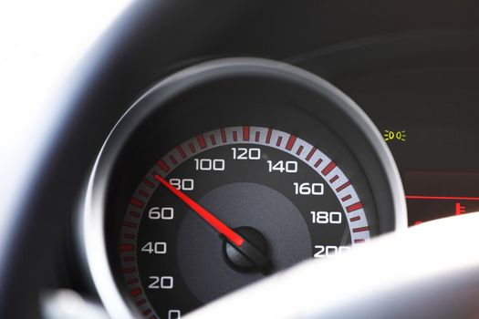 speedometer inside the car