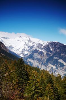 spring alps mountains scene background