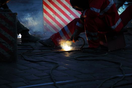 welding macro close up