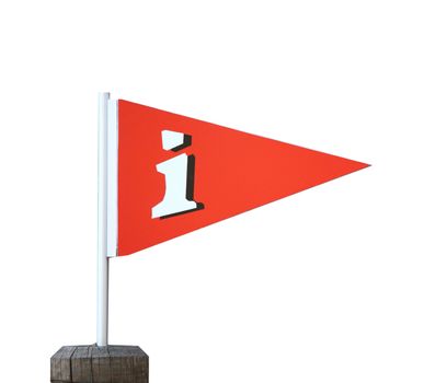 info sign isolated on white background