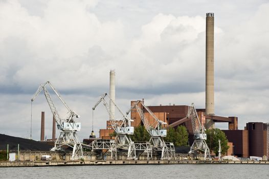 Coal warehouse in Helsinki port, Finland 2011