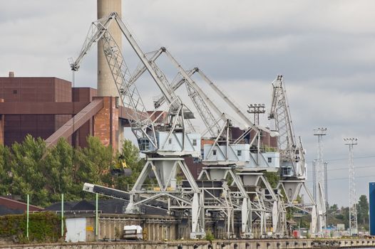 Coal warehouse in Helsinki port, Finland 2011