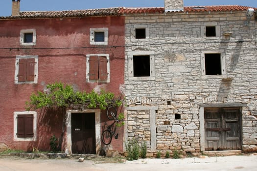 A typical little old village in the Istria, Croatia