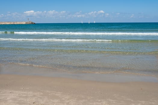 Perfect beach coast resort summer vacation background image