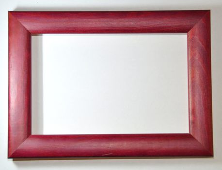 empty frame on white background