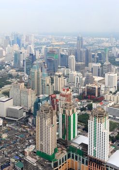 Panorama of Bangkok from Baiyoke Sky Hotel. Thailand