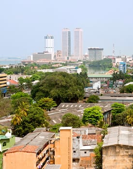 panorama of Colombo- the capital of Sri Lanka