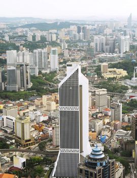 Aerial view of Kuala Lumpur from Kuala Lumpur Tower