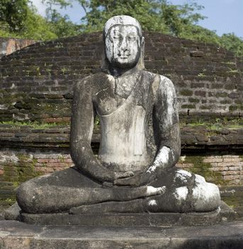 Ancient Buddha statue in Polonnaruwa, Sri Lanka