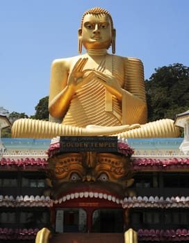 Goldem Temple in Bandulla, Sri Lanka