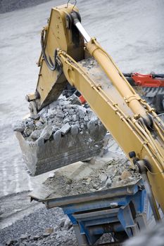 Work in an Pit Mine industry