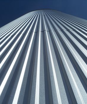 Storage Tank in front of blue sky