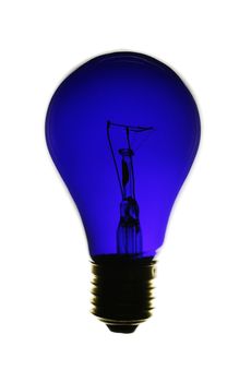 blue bulb on white........................