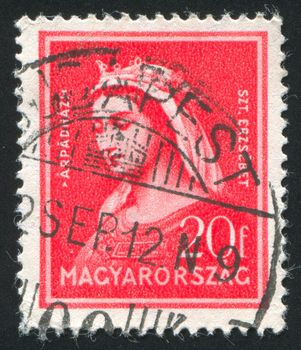 HUNGARY - CIRCA 1932: stamp printed by Hungary, shows Elizabeth, circa 1932