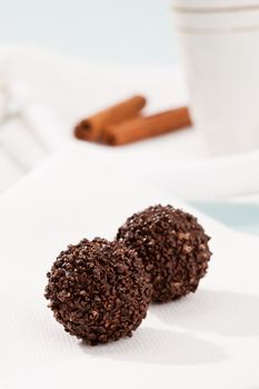 food series: tasty chocolate dessert with nuts