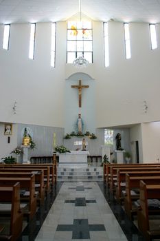 Altar in modern church