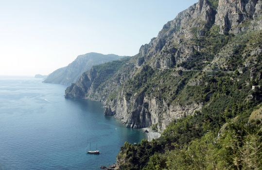 The majestic Amalfi Coast in southern Italy.

