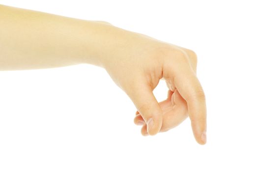  hand isolated on a white