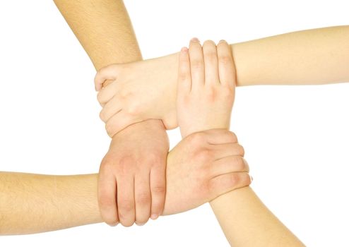 hands isolated on a white background