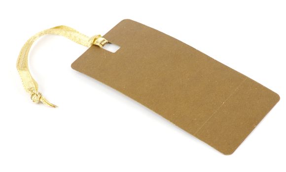 Blank tag isolated on a white backgrounds