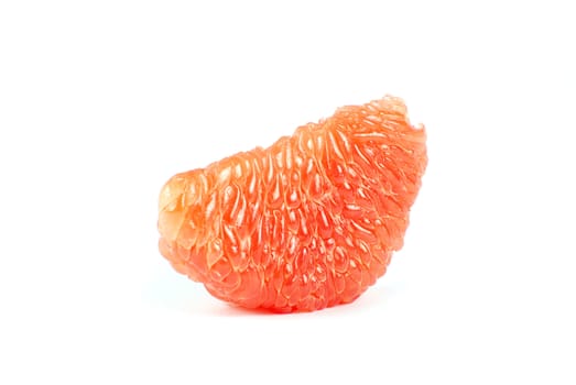 halves grapefruit isolated on a white