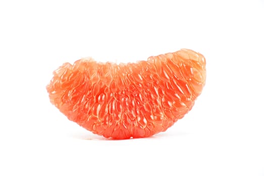 halves grapefruit isolated on a white background