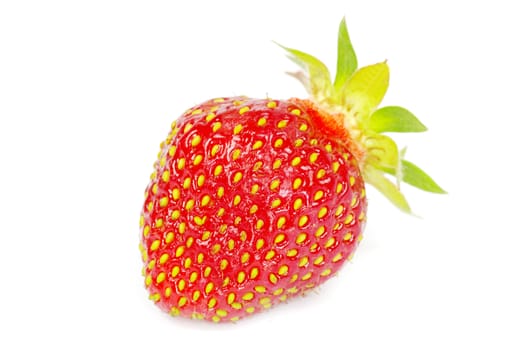 strawberries isolated on a white