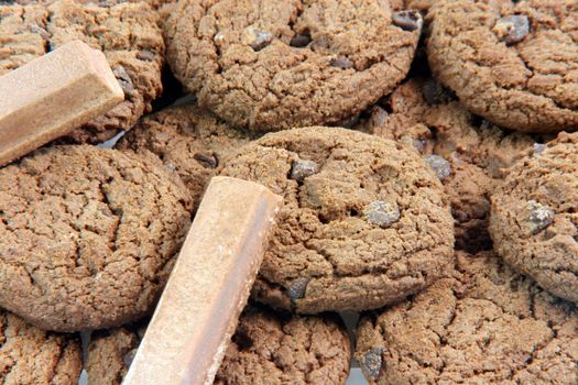 chocolate biscuits cookies for background use food concepts